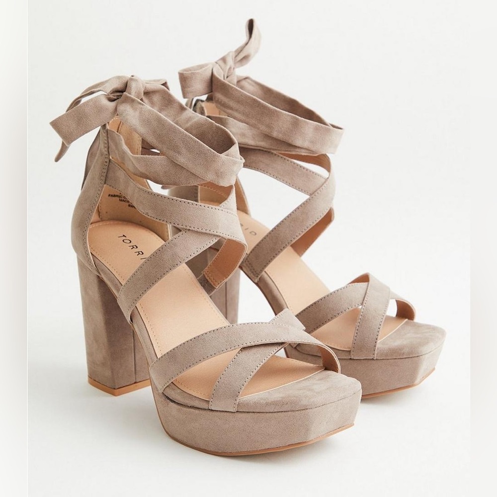 Torrid Lace-Up Platform Heel Sandal (WW)